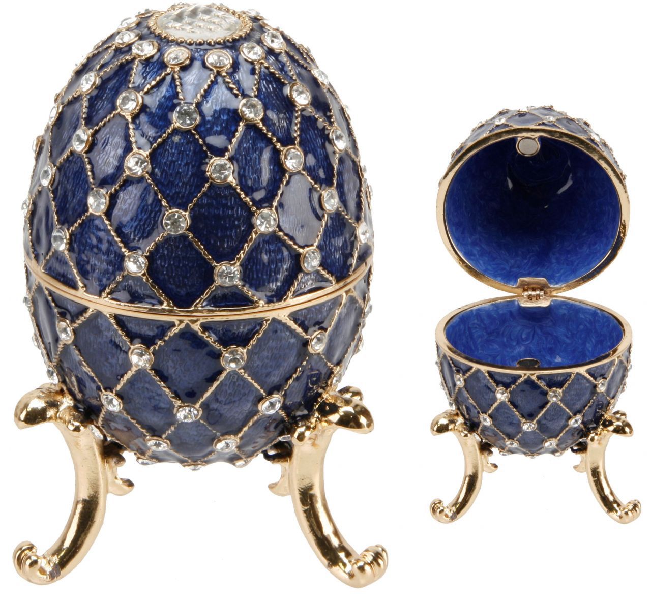 thumbnail image 2 of XJYGFTS Russian Easter Egg Jewelry Box Hand-Painted Enamel... 2 of 10